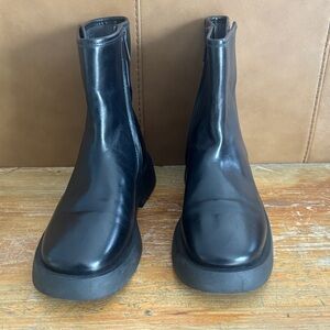 Black Leather Frank’s Sarto Women’s Boots Size 8